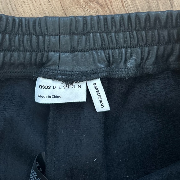 Faux Leather Slouchy Trousers - Picture 4 of 4